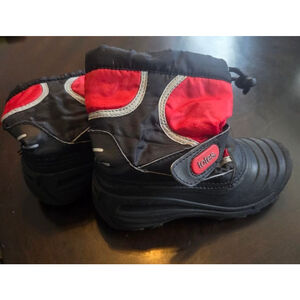 Totes Kids Winter Boots Waterproof Red Black Size 13 KIDS
